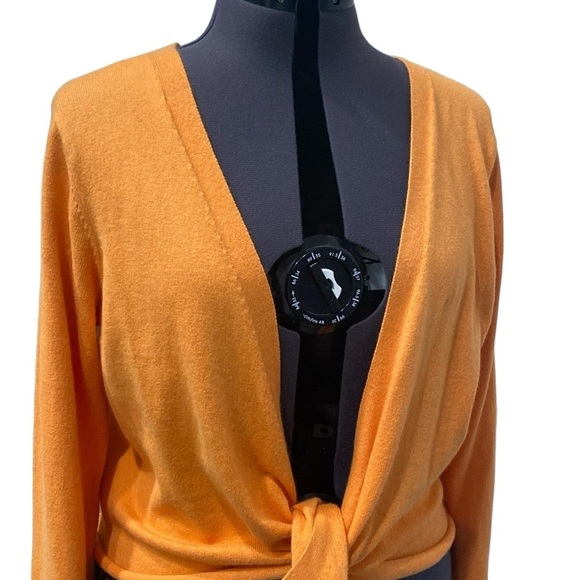 GAP Stretch Size XL Color Orange Long Sleeve Cardigan Indonesia Machine WashCold - Picture 2 of 7